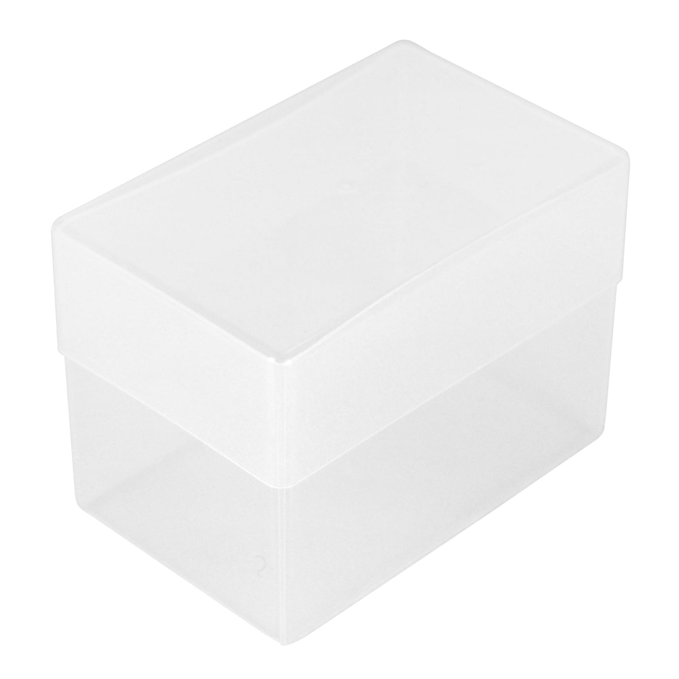 70mm deep clear plastic business card box with lid