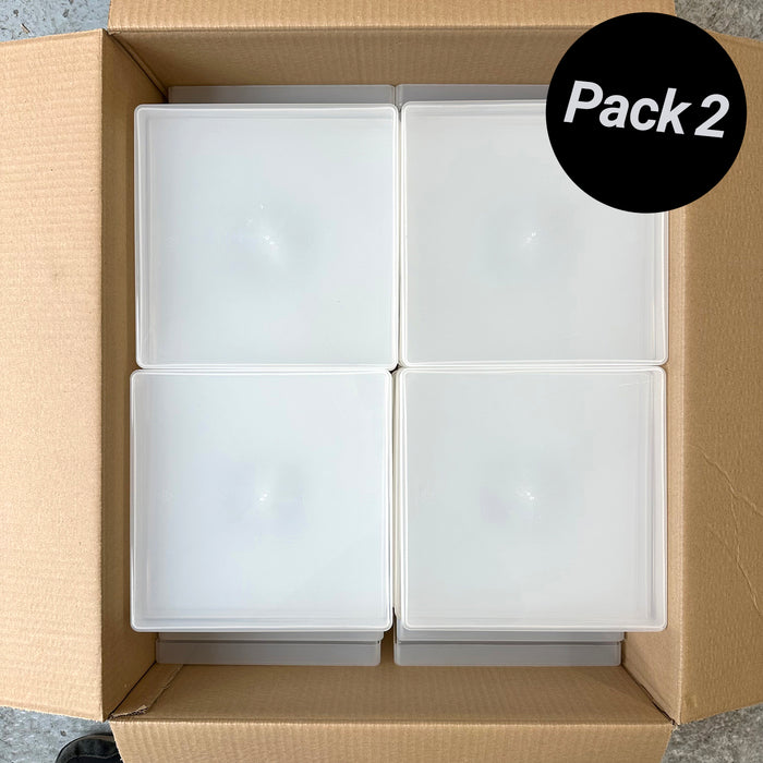 2. | 8x8 Zoll große Papierblock-Aufbewahrungsbox (60er-Pack)
