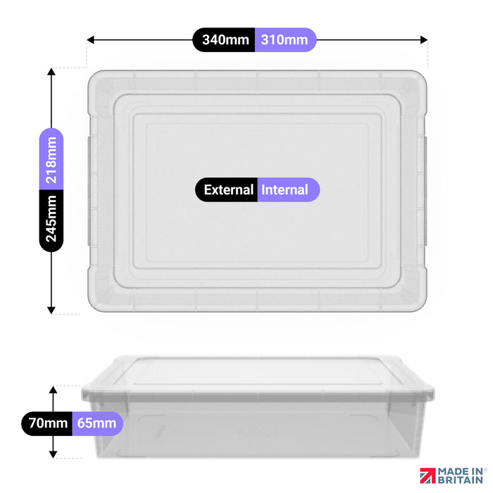 A4 Clip Lid Box