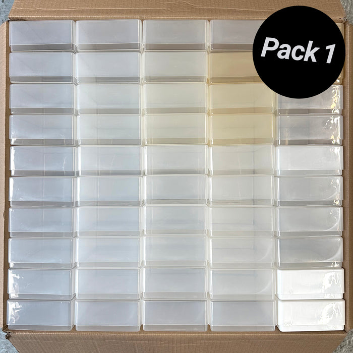 2dos | Caja de Almacenamiento de Plástico A6 (Paquete de 100)
