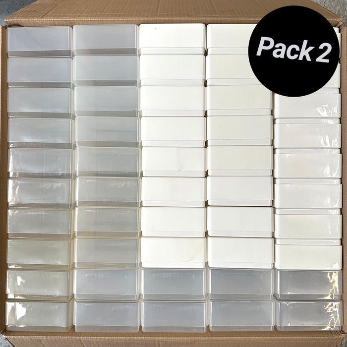 2dos | Caja de Almacenamiento de Plástico A6 (Paquete de 100)