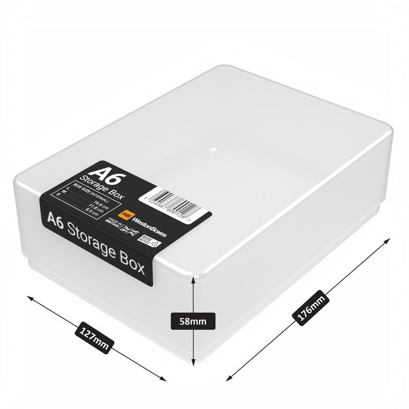 Caja de Almacenamiento A6, Transparente