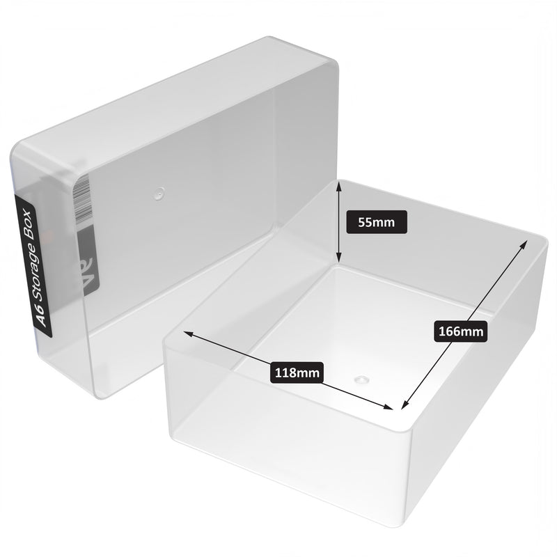 Caja de Almacenamiento A6, Transparente