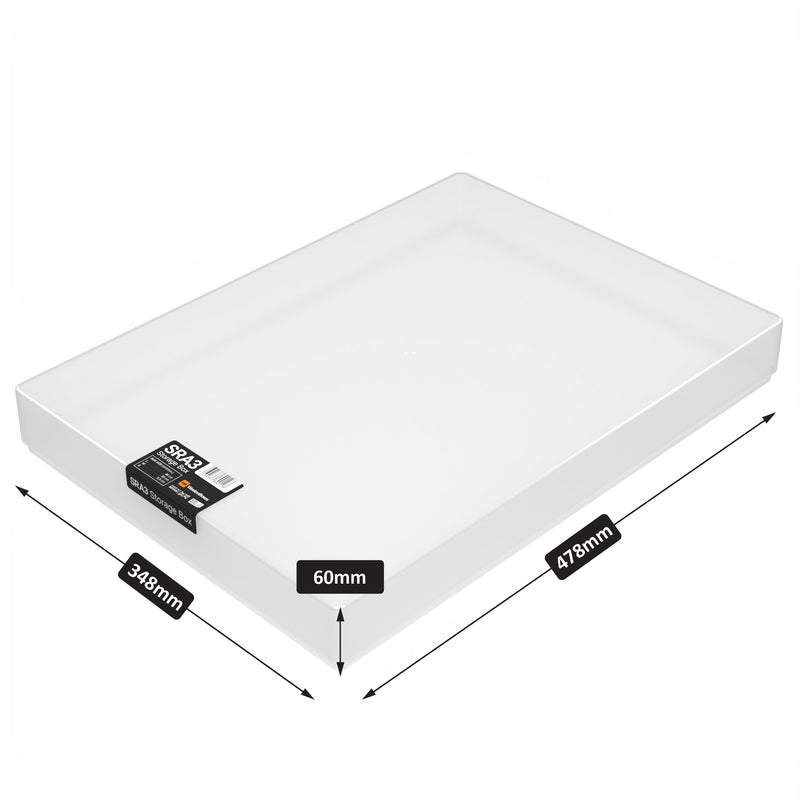 Caja de Almacenamiento de Plástico SRA3, Transparente
