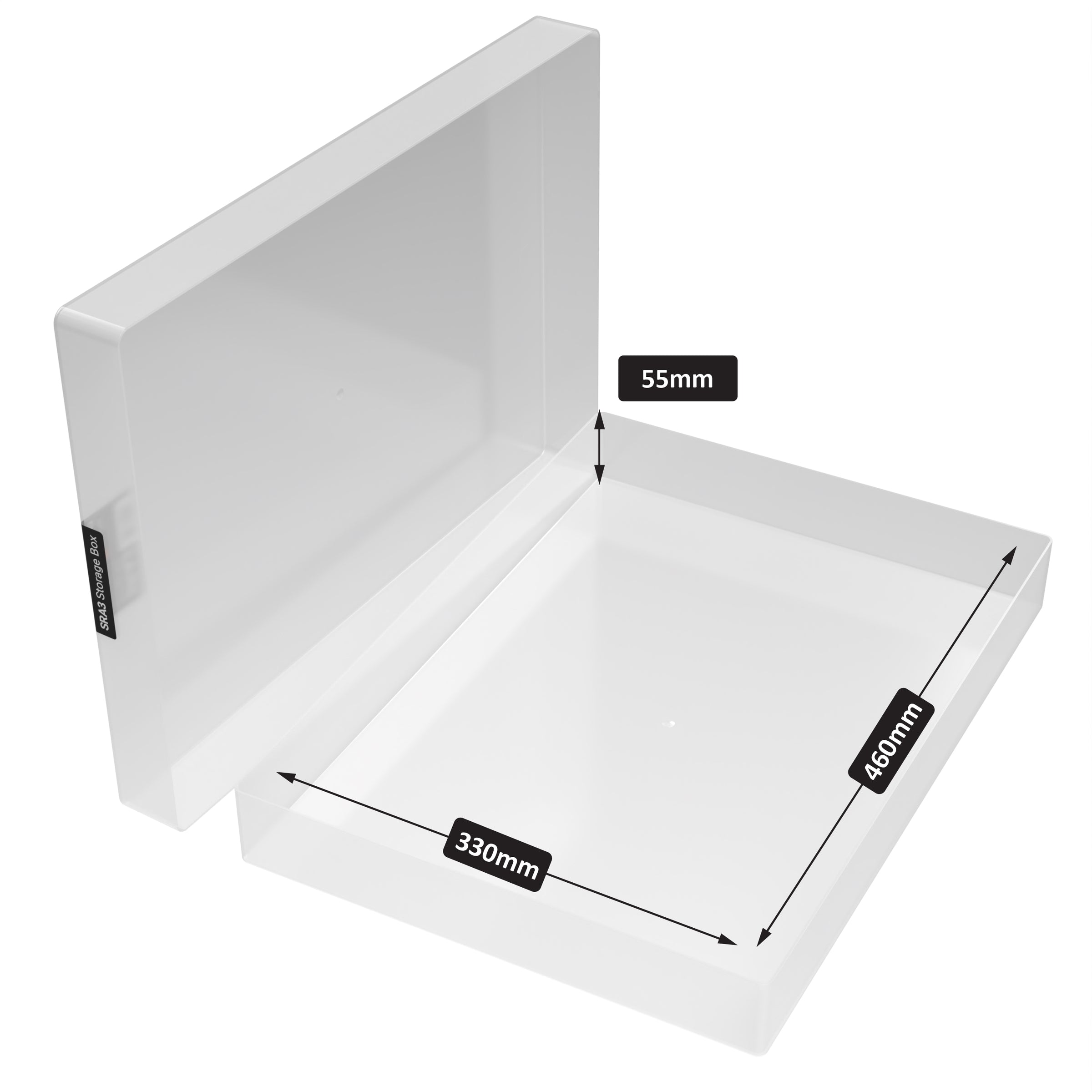 Clear SRA3 Polypropylene Storage Box — WestonBoxes Trade
