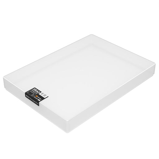 clear transparent plastic storage box with drop on lid for a3 or sra3 paper