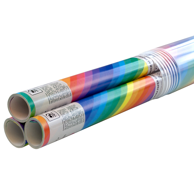 WestonBoxes Gift Wrap Storage Tube Clear Plastic Holds 3 rolls of paper 