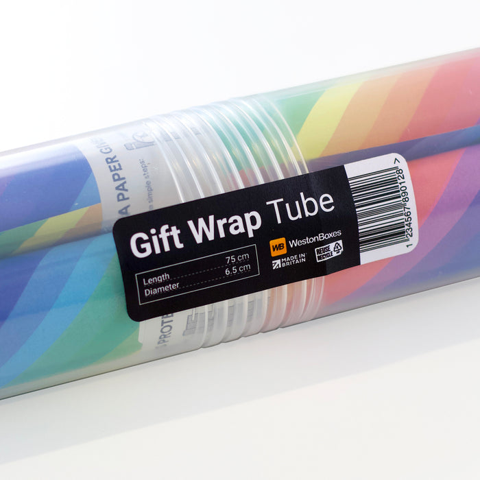 WestonBoxes gift wrap storage tube for christmas wrapping paper rolls