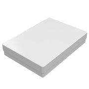 clean white heavy duty plastic storage box for a4 paper and stationery
