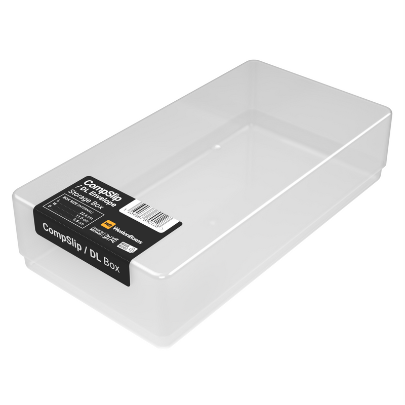 CompSlip / DL Aufbewahrungsbox, klar, transparent