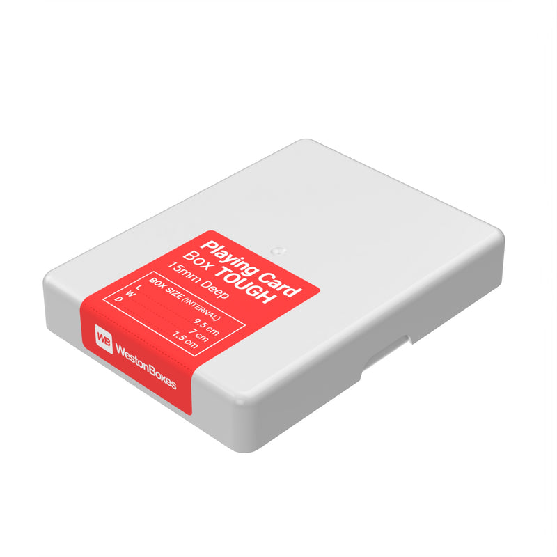 Caja de Naipes, Blanca, Semitransparente, RESISTENTE