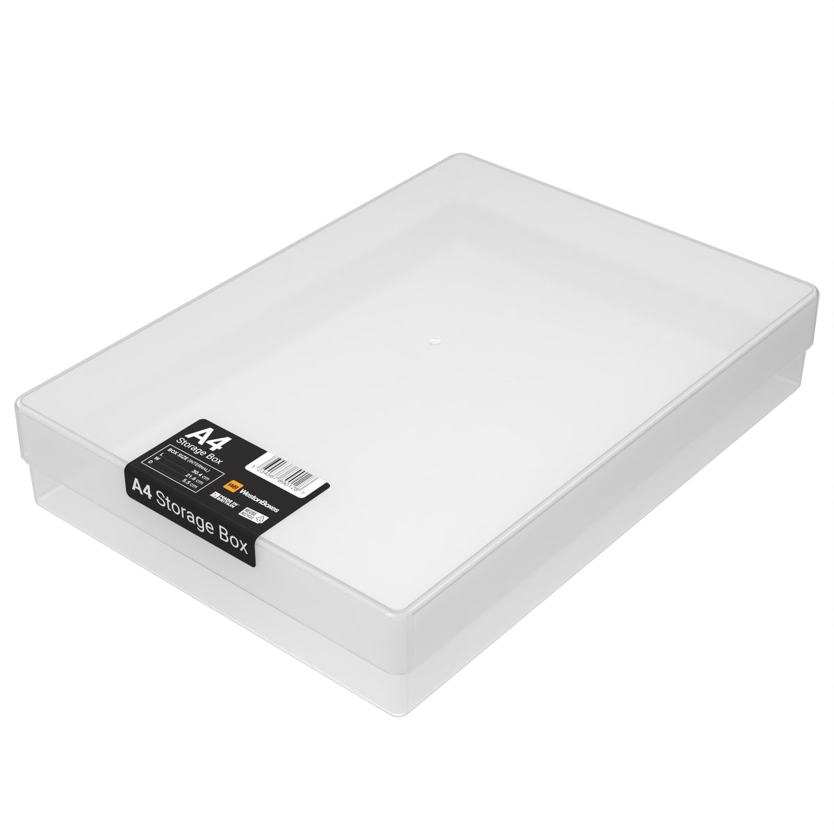 Clear A4 Polypropylene Storage Box | WestonBoxes Trade