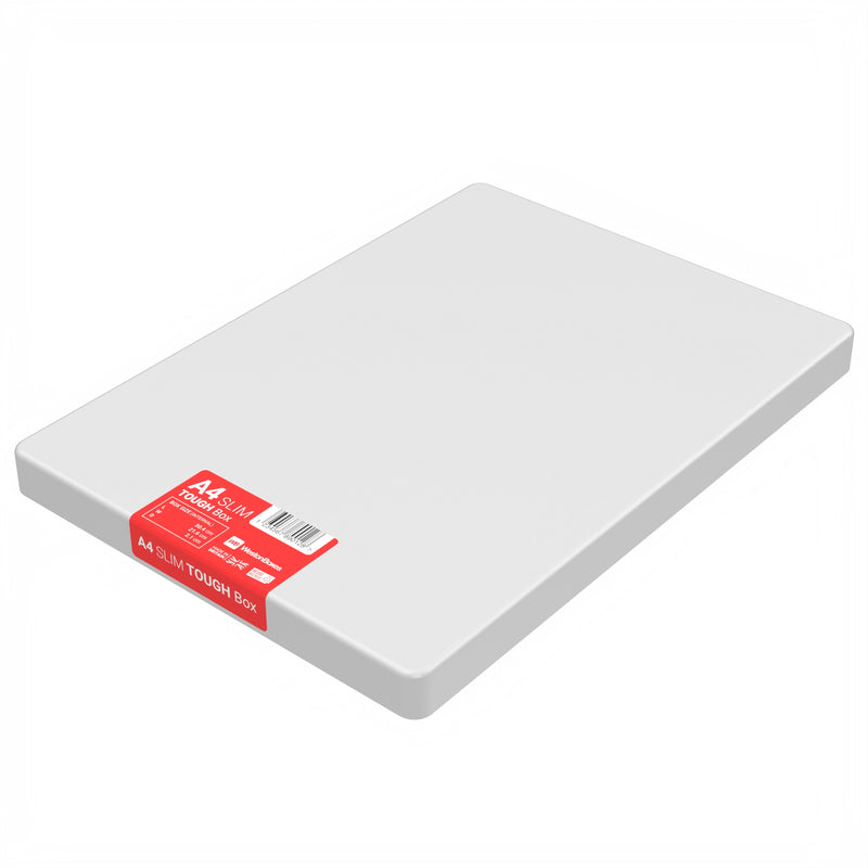 A4 Slim TOUGH Box, robuste, stoßfeste Aufbewahrungsbox aus Kunststoff