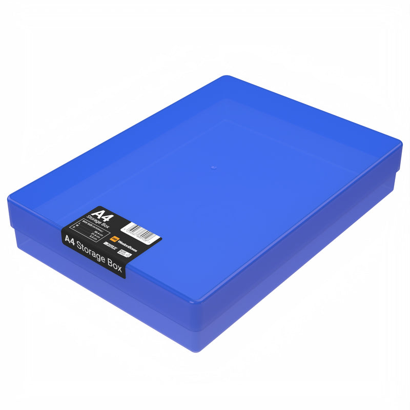 Caja de Almacenamiento de Plástico A4, Color, Transparente