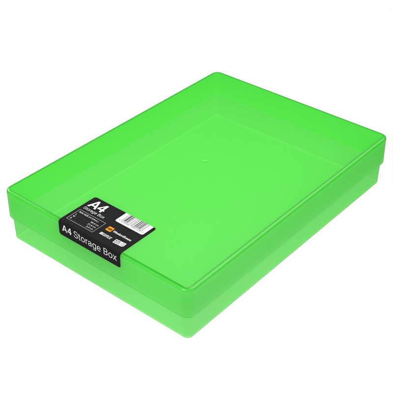 Caja de Almacenamiento de Plástico A4, Color, Transparente