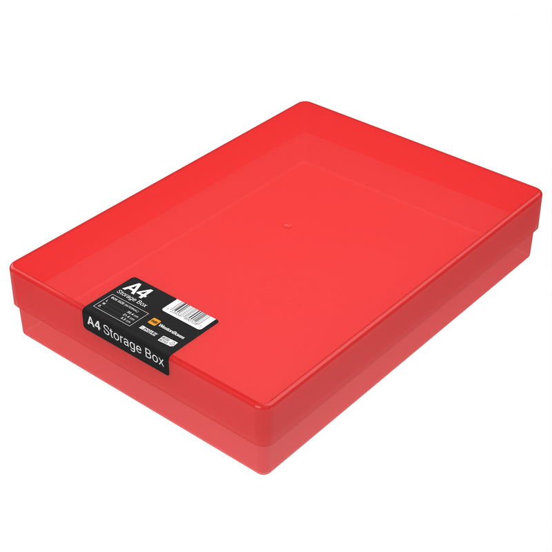 Caja de Almacenamiento de Plástico A4, Color, Transparente