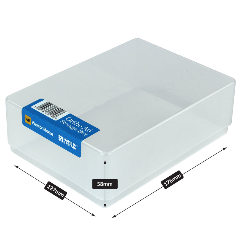Orthodontic / Dental / Medical Storage Box A6/D6 Size External Dimensions