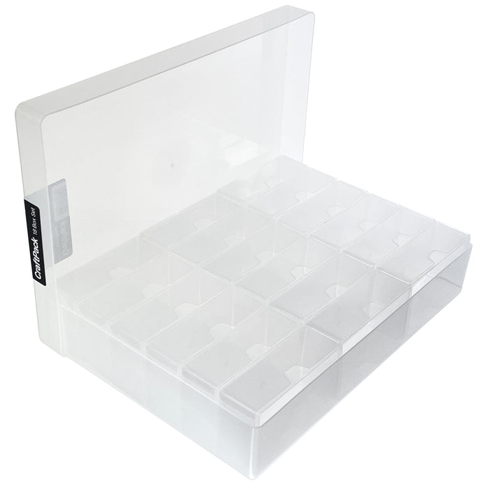 18 Box CraftPack, Storage Box Multi-Pack, Clear, Transparent