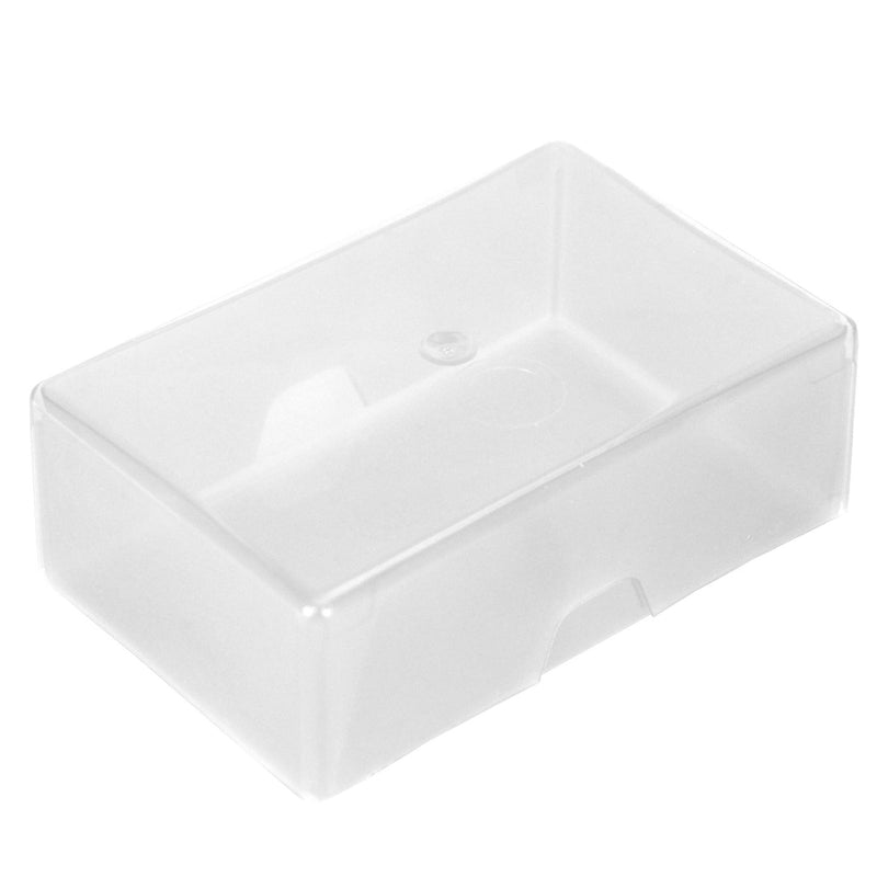 Clear / Transparent, WestonBoxes 35mm deep Business Card Box holds up to 125 business cards