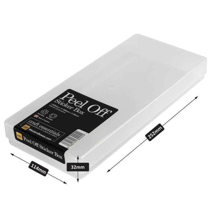 Clear Peel Off Storage Box — WestonBoxes Trade