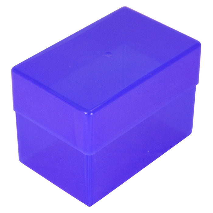 Purple / Transparent, Weston Boxes 70mm Deep Business Card Box