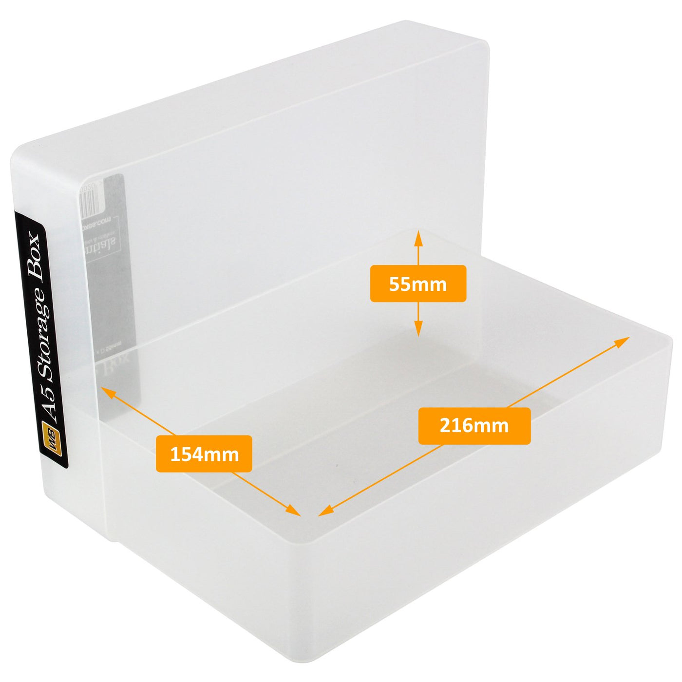 Clear Plastic A5 Storage Box — WestonBoxes Trade