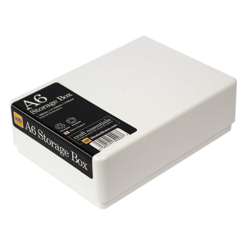 A6 Storage Box, White, Opaque, TOUGH