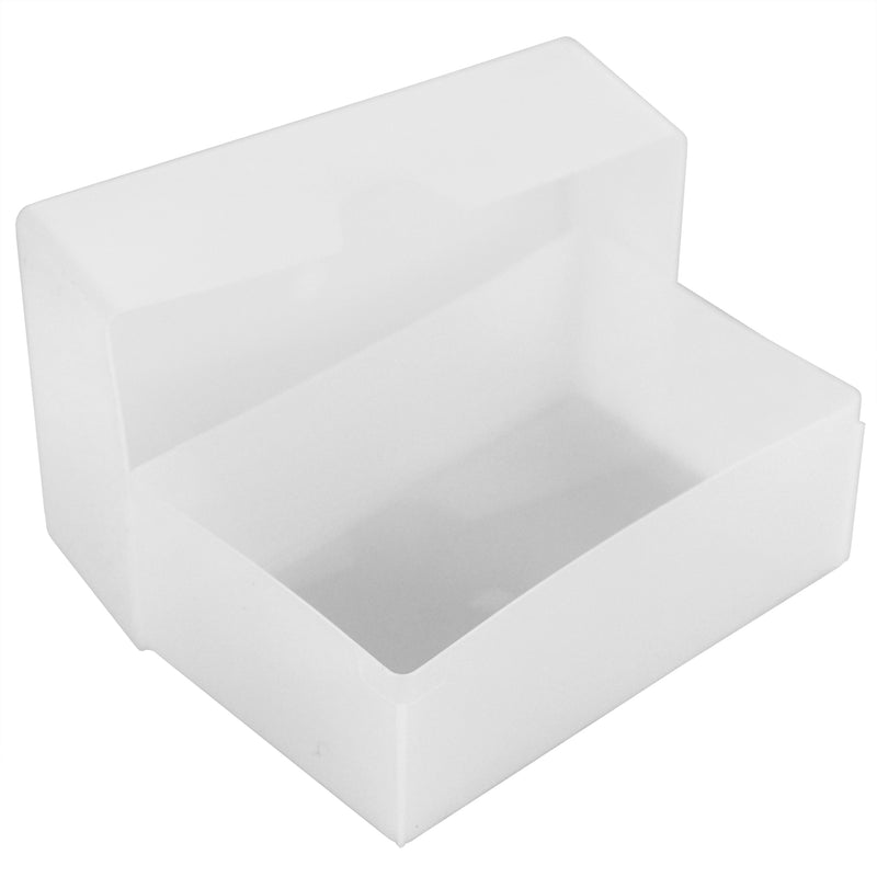 plastic business card box for 125 business cards